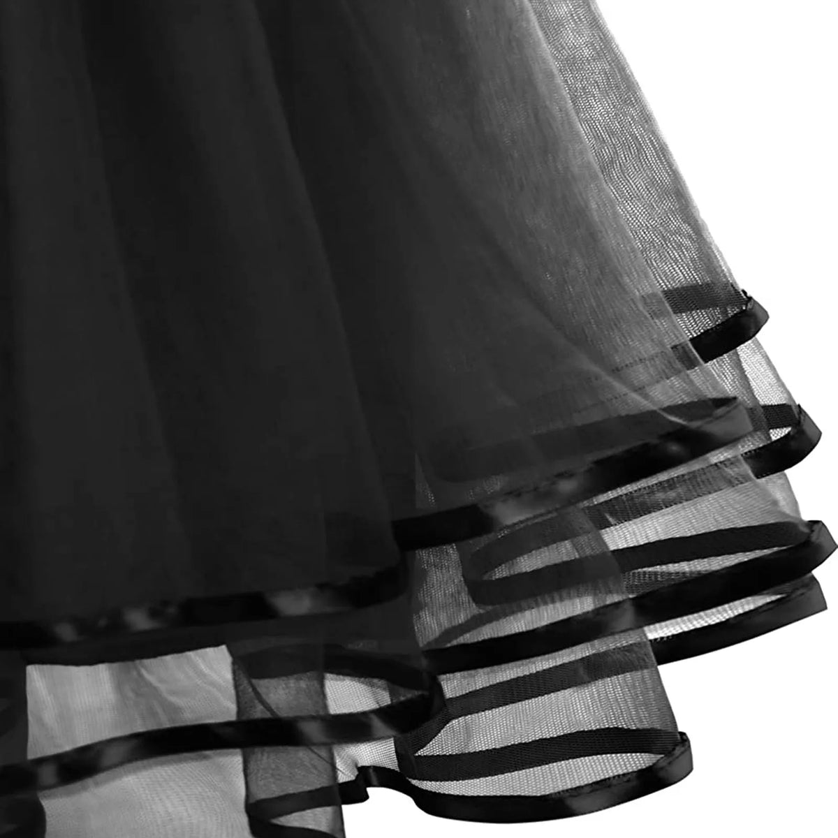 jupe tutu femme tulle transparente vintage noir vert rouge violet bleu marine polyester extensible
