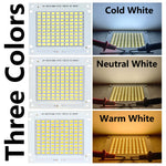 plaques led 50w blanc chaud neutre froide 5730 diodes industrielle floodlight projecteur