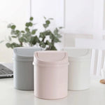 poubelle mini poubelle moderne rose gris blanc respectueux environnement rangement