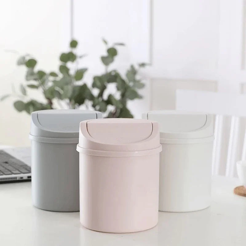 poubelle mini poubelle moderne rose gris blanc respectueux environnement rangement