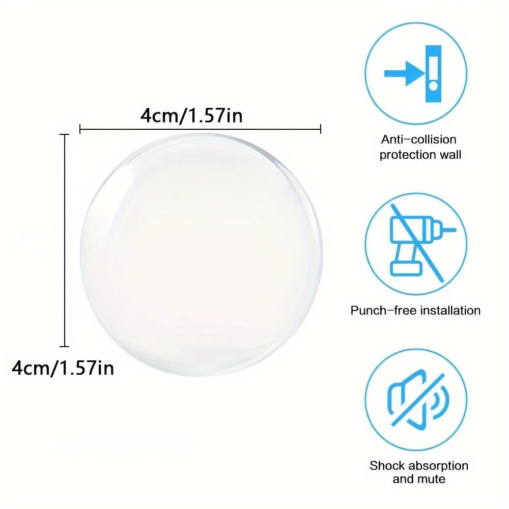 protecteurs porte transparents adhésifs silencieux anti collision pièces rond lisses modernes