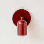 appliques murales modernes vert olive rouge foncé led éclairage cuisine chambre coucher minimaliste