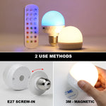 ampoule led rechargeable e27 multi couleurs télécommande blanc naturel moderne