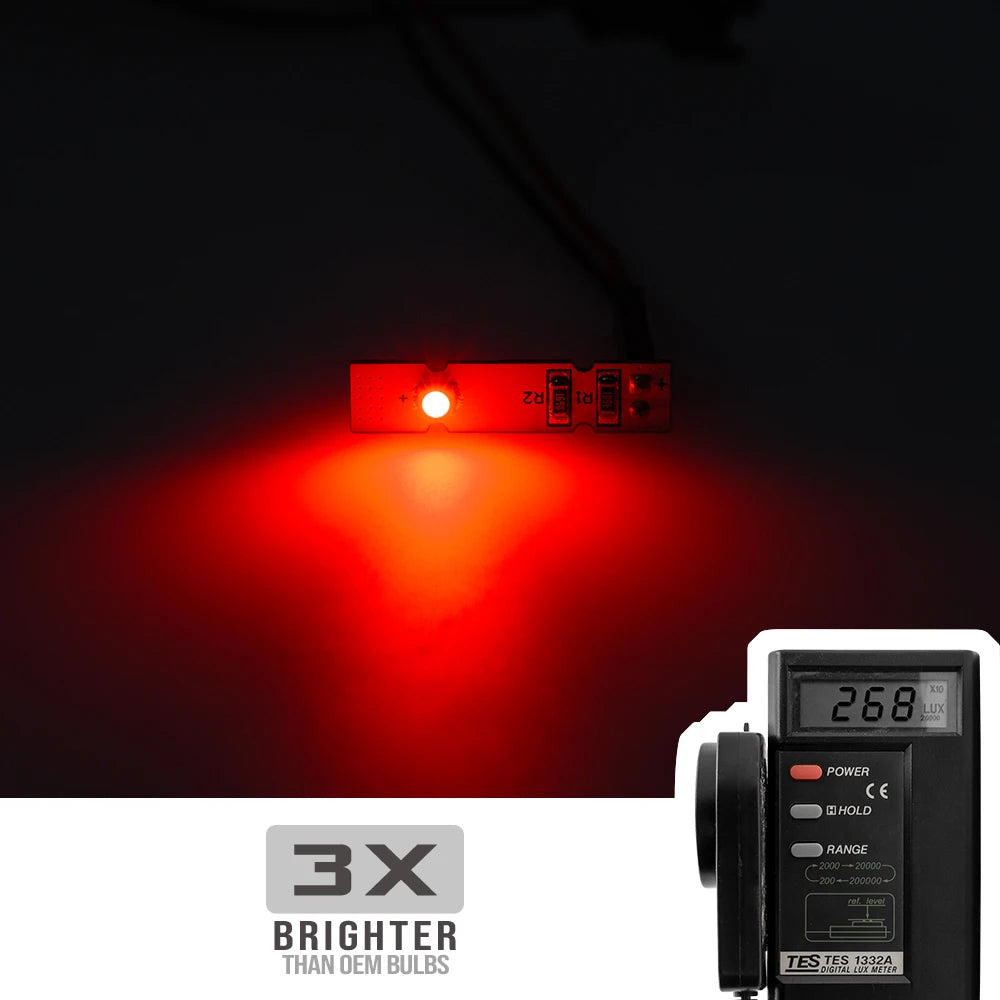 éclairage voiture kit adhésif led rouge blanc pratique utilitaire module outil dépose tournevis