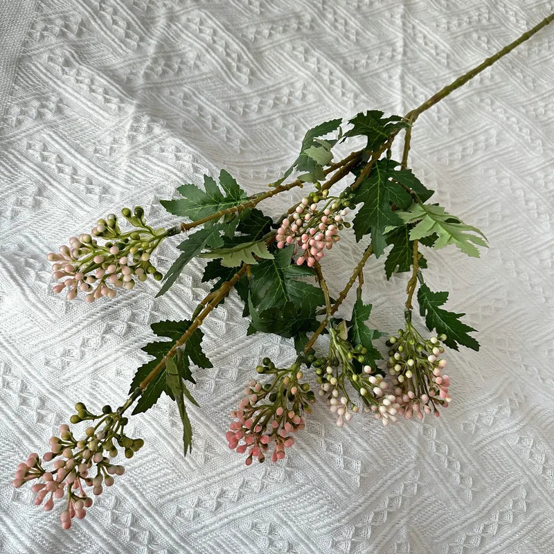 bouquet artificiel feuilles vertes fleurs jaunes rouges blanches naturel intérieur décoration maison