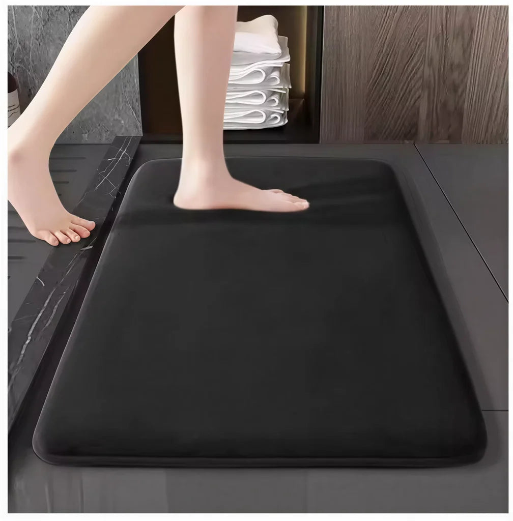 tapis bain absorbant tapis sol salle bain antidérapant gris beige noir doux moderne