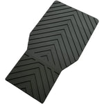 tapis sol scooter électrique noir gris antidérapant texture chevron lignes relief sécurité conducteur
