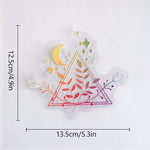autocollant mural transparent décoratif fleurs papillon soleil texte motivation fenêtre mur intérieur maison