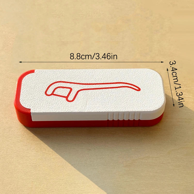 boîte rangement fil dentaire portable cure dents moderne adhésif blanc rouge bleu jaune