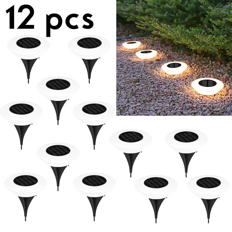 lumière solaire led moderne autoadhésive extérieure blanc ip65 12vacs 4pcs 8pcs