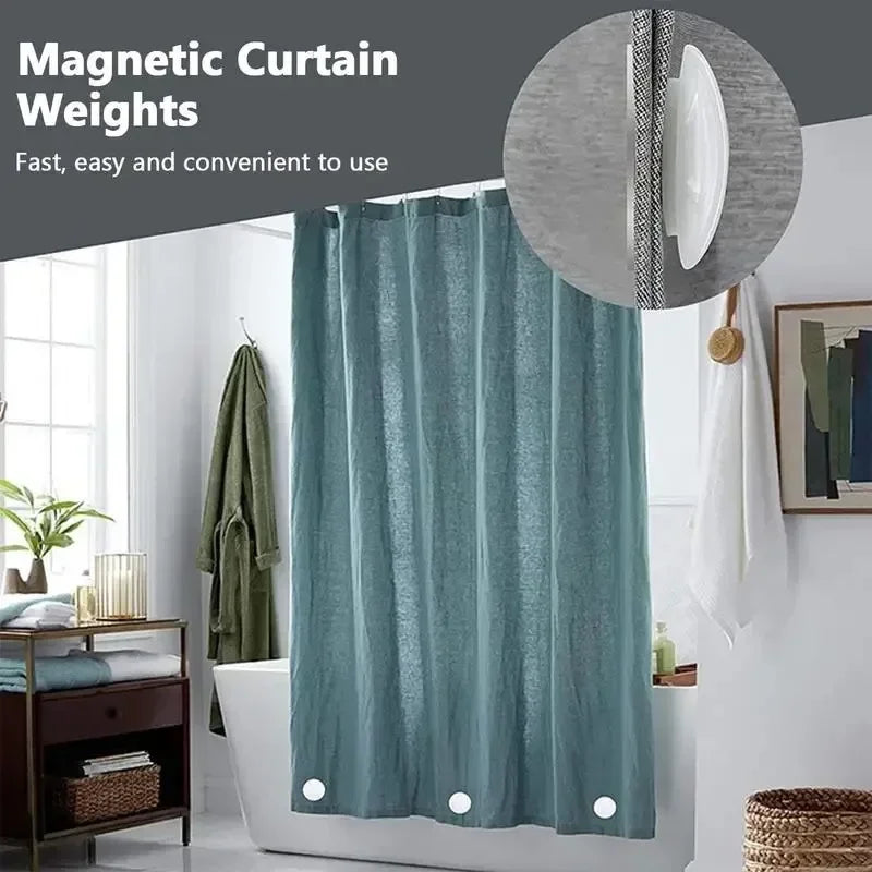 poids magnétiques rideau blanc moderne adhésif 10 paires 4cm 1cmétales rouleau polonais chambre