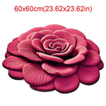tapis fleur rose relief moderne polypropylène maison chambre rouges bleus verts violets noirs blancs