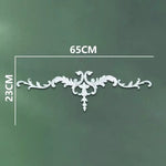 corniche d'angle ornements floraux blanc classique adhésif décoration muraleintage fixations plastique