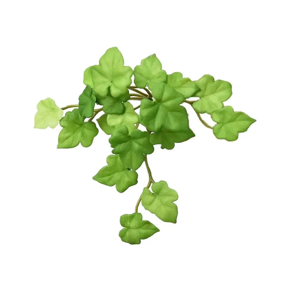 plantes artificielles vert violet feuilles rondes moderne minimalisteintérieur exposition pot sans fixation