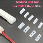 embouts silicone blancs translucides rectangulaires lisses pratique 6mm 8mm 10mm 12mm