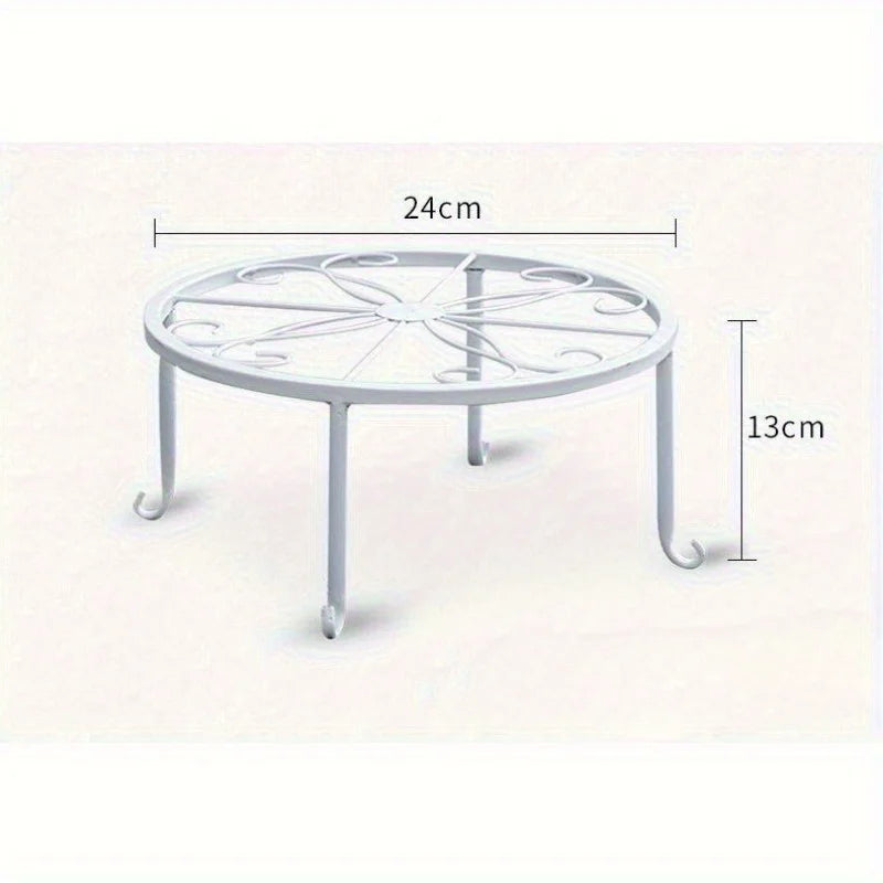 support plante métal blanc noir floral moderne élégant grille dimensions
