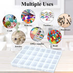 boîte rangement plastique transparente séparateurs bijoux accessoires matériel pêche