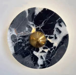 applique murale moderne marbre blanc veines grises éclairage led fixation chambre cuisine salle manger