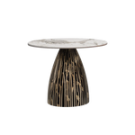 tables basses modernes minimalistes marbre noir blanc motifs argentées marron vert olive salon
