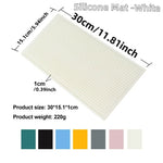 tapis bar moderne silicone perforé noir blanc bleu jaune gris rose anti dérapant