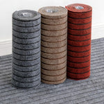 tapis adhésif auto collant rayé intérieur gris marron rouge moderne polypropylène polyester