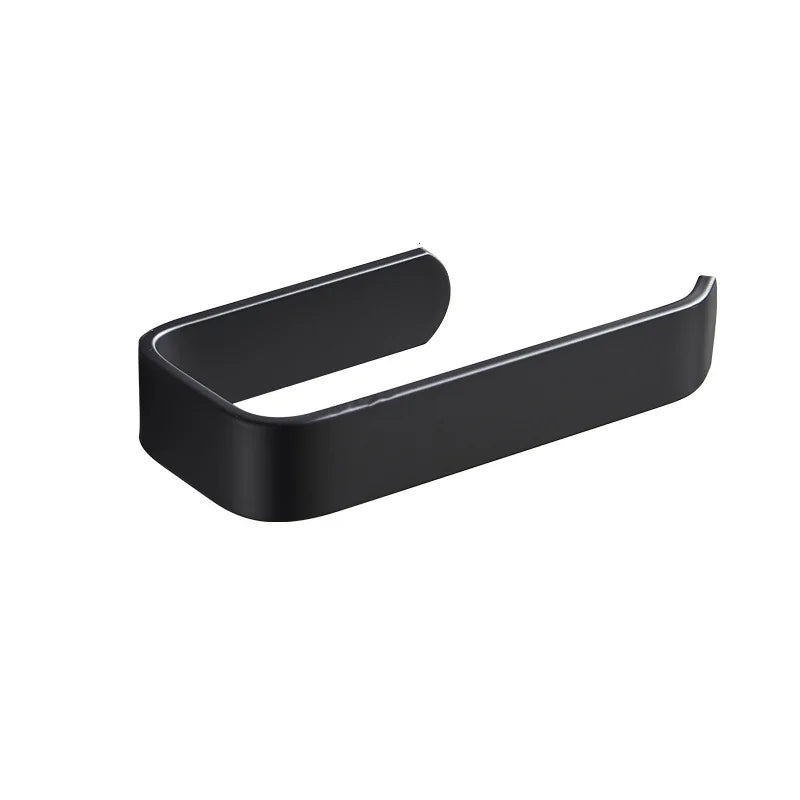 porte serviettes mural adhésif sans perçage moderne aluminium noir 30kg capacité simple