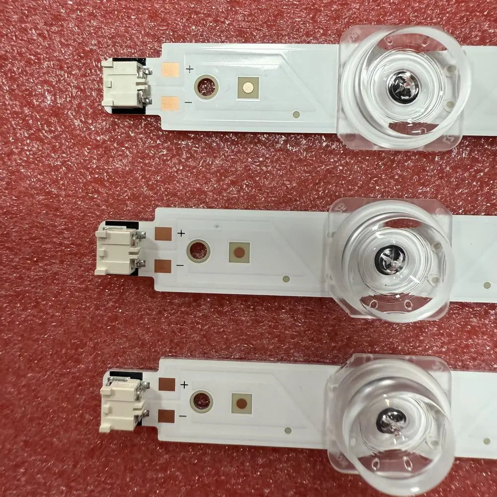 bandes led argentées lisses modernes connecteurs électriques opaques 10set 5set 2set 6pcs téléviseur