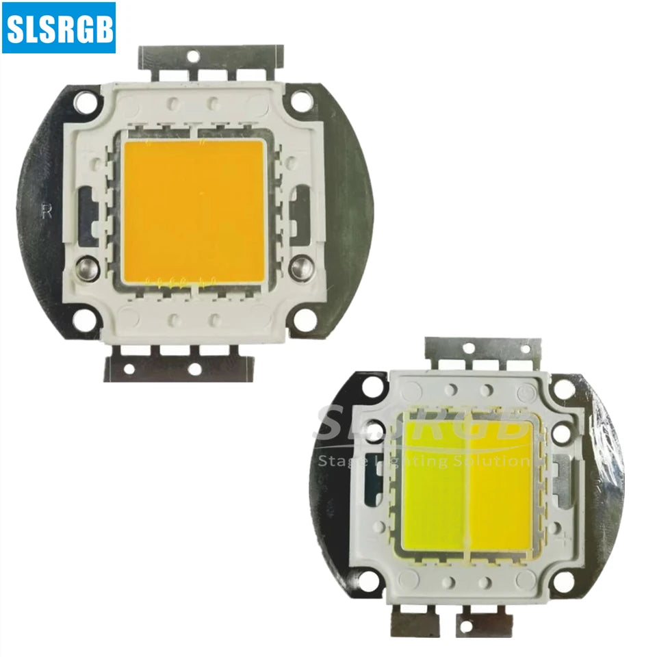 module led 100w 200w blanc jaune plaque métallique moderne technologique effet scène dj