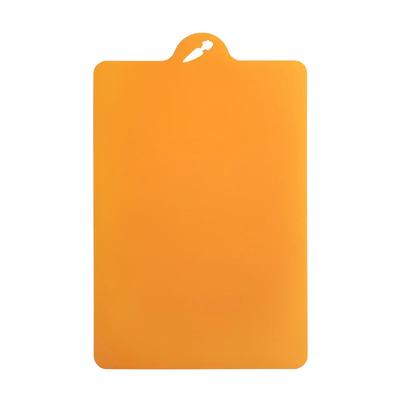 planches découpe plastique flexible bleu clair beige orange vert moderne clips poignée cuisine