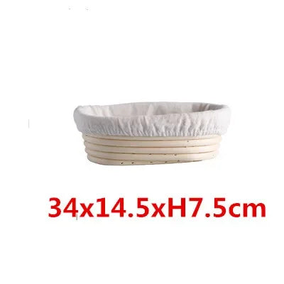 panier banneton rotin naturel fermentation pain toile intérieure beige clair classique