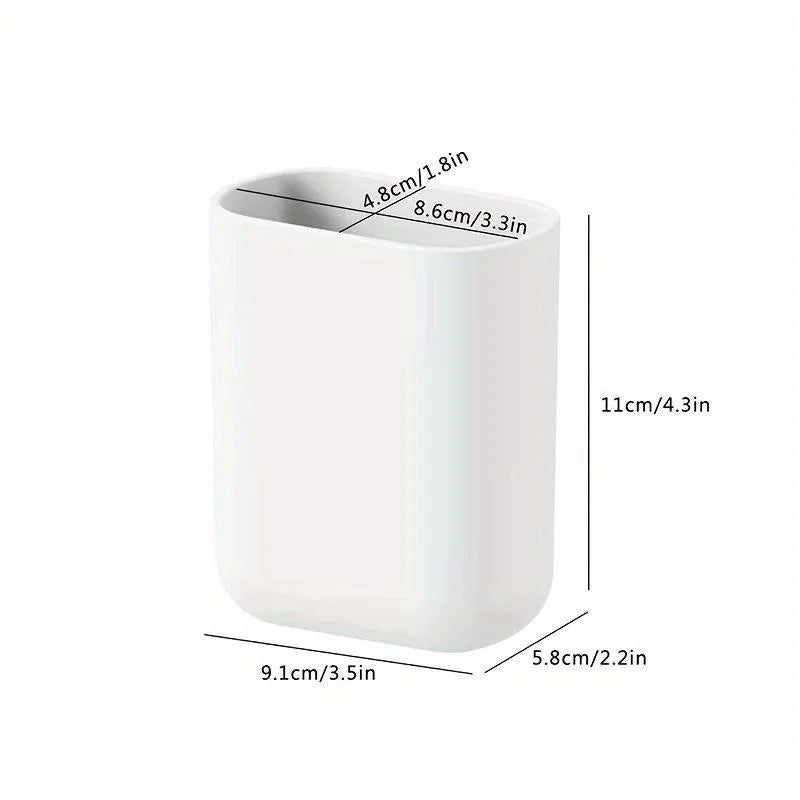 rangement mural moderne blanc salle bain brosse peigne brosses dents
