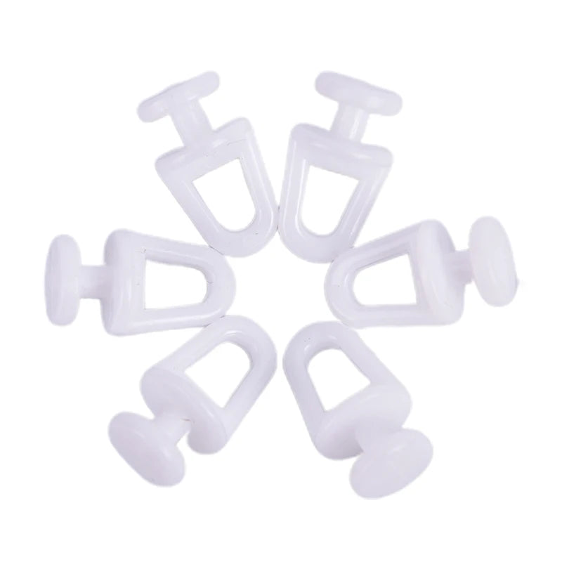 clips fixation blancs minimalistes rideaux 60 pièces accessoires rideau