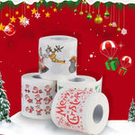 Papier toilette de Noël imprimé vert menthe