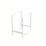 support assiettes noir blanc moderne minimaliste cuisine rangement vertical horizontal ustensiles