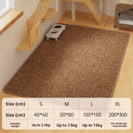 tapis grattage chats texture granulée marron clair moderne 40x60cm 50x80cm 100x150cm