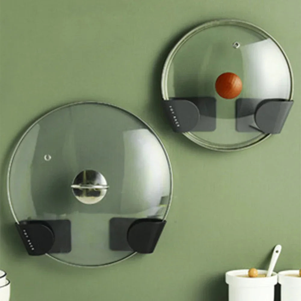 supports murals adhésifs couvercles casseroles noir modernes minimalistes transparents