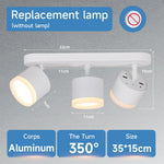lampe moderne noir 35cm 15cm led gx53 3000k 4500k 6000k touch switch