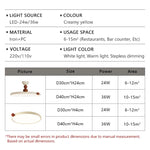 plafonnier led moderne suspension circulaire sphérique beige marron rouge télécommande minimaliste intérieur
