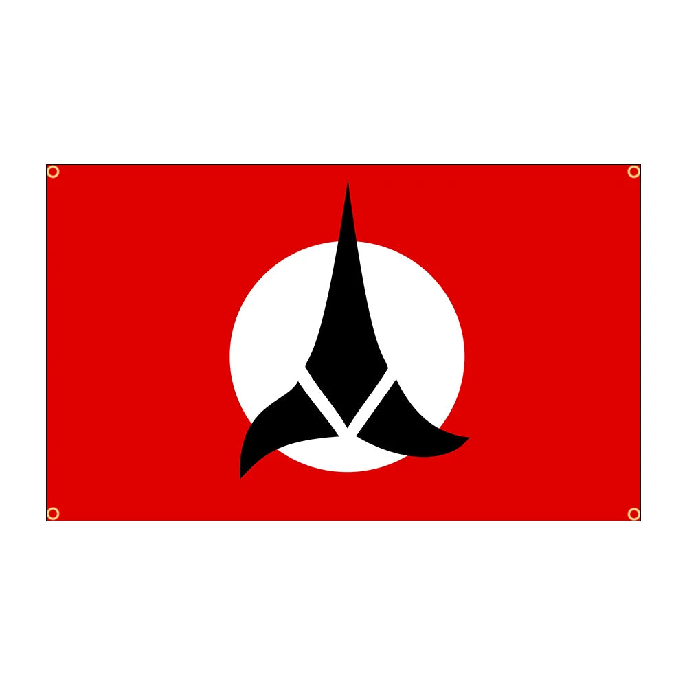 drapeau star trek logo moderne rouge blanc noir bleu doré vertmarine gris