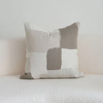 coussins décoratifs patchwork moderne sans rembourrage beige gris blanc lit canapé 45x45cm