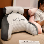 oreiller lecture forme gris blanc moderne amovible lavable massage mousse pe polyester coton pointillé