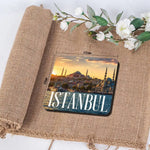 aimants réfrigérateur paysage urbain istanbul multicolore moderne décoration murale