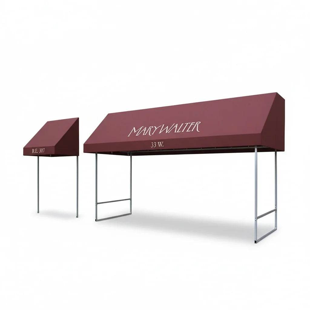 store d'angle rouge opacique classique manuel extérieur restaurant sunshade tringles aluminium polyester