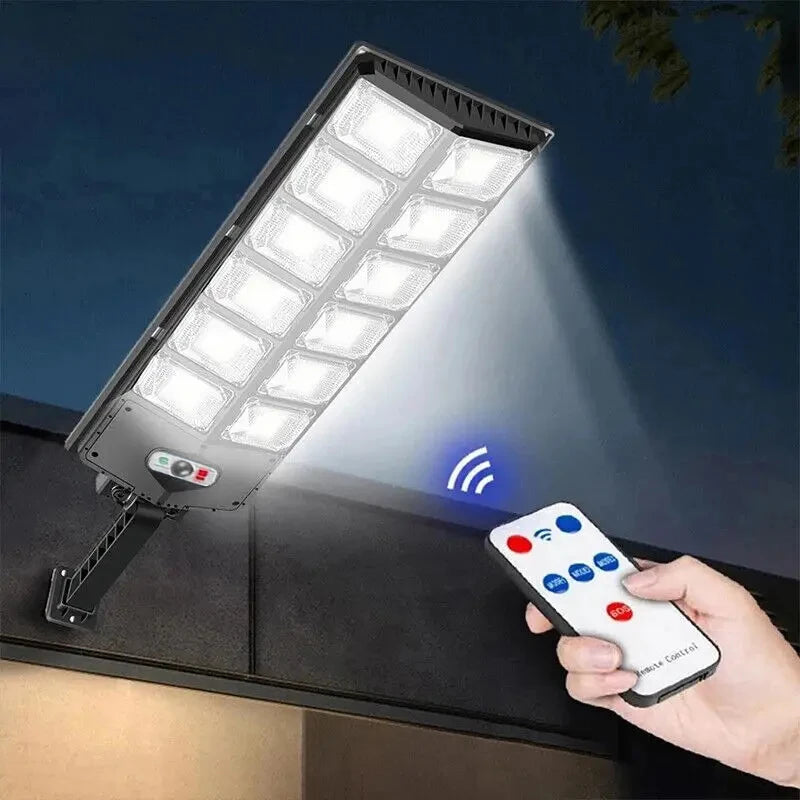 lampe solaire led noir moderne ip65 radar 10m rotatable stand