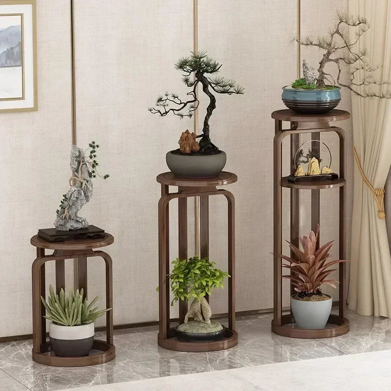 Support bonsaï traditionnel en bambou naturel
