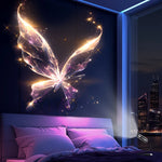 projecteur led mural multicolore papillon étincelles veilleuse moderne adaptable usb cable flexible