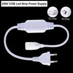 alimentation ruban led cob 220v prise eu dimmable minuterie interrupteur on off guide