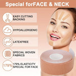 ruban facial myofascial adhésif beige tissu tissé moderne soins visage cou lips frontchin tool