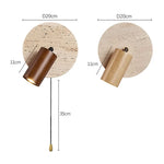 lampe murale moderne minimaliste marron beige texture marbrée fixée cordon interrupteur chambre coucher étude