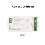 contrôleur led rf télécommande dimmable rgb rgbw cct bande lumineuse 12v 24v sans fil